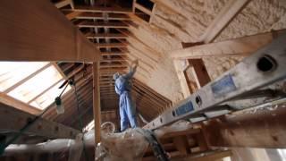 Fusion Insulation Spray Foam WITH 3 Foam Sprayers in action .wmv