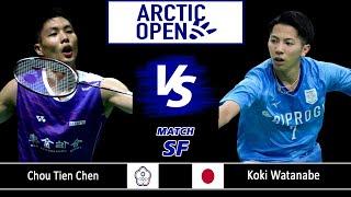 Chou Tien Chen vs Koki Watanabe - Arctic Open 2024 Badminton - SF