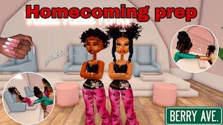 MY TEENS HOMECOMING PREP! * Hair, Nails, Freshman year* |Berry Ave Family Roleplay