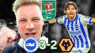 Ferdi Kadıoğlu WINS The Game For Brighton!! | Brighton VS Wolves 3-2 | Match Day Vlog