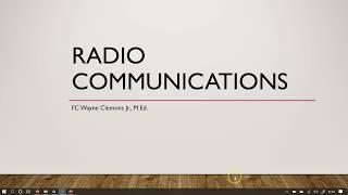Fire Department Radio Communications