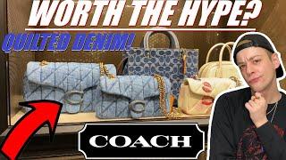 NEW Coach Bags! Are They Worth The Hype? Quilted Denim Tabby | Lip Print | Borough Bowling Bag *SWM*