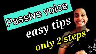 passive voice.. using two steps to change the active voice...
