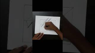 How to draw easy 3d Ladder Illusion inside  the hole Drawing/ #3dDrawing #viral #short