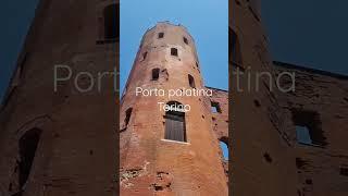 porte palatine à turin, porta palatina a torino, اقدم بوابة رومانية بمدينة طورينو