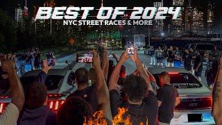 BEST OF 2024 STREET RACES & INSANE HEATED MOMENT NYC MUSTANGS , GTR R35, C7, TRACK HAWKS, BMW ,F150