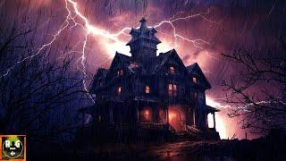 Nightmare Thunderstorm with Rain, Thunder and Scary Noises in a Haunted House at Night