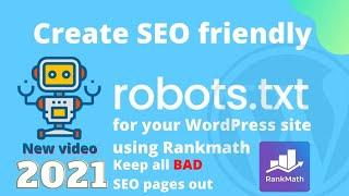 Create SEO friendly Robots.txt in your wordpress site using Rankmath