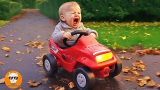 POWER CAR BABY ! Cutest Babies Playing and Crying with Car  - Funny Baby Videos | Just Funniest