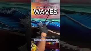 #Paint Waves like #BobRoss - #PaintWithJosh #Shorts #ShortsFeed #ArtTeacher #FreeTutorials