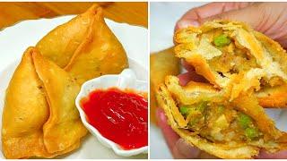 खस्ता करारे गरमा गरम हलवाई जैसे समोसे घर पर बनाये | Crispy Aloo Samosa| Halwai style Samosa recipe