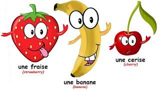  La Chanson Des Fruits  French Fruits Song  Funny French Fruits  Les Fruits en Français 