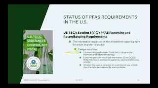 PFAS Restrictions in the United States under the Toxic Substances Control Act (TSCA) Section 8(a)(7)