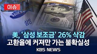 [이슈] 미국, '삼성 보조금' 삭감/환율 1,500원대 가능?...불확실성 '가중'/2024년 12월 22일(일)/KBS