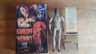 Sideshow universal monsters The Mummy Boris Karloff 1/6th scale 12 inch figure unboxing and review.