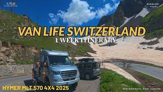 1 WEEK ITINERARY; Off-Grid Van Life in Switzerland with the Hymer MLT 570 4x4