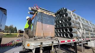 TMC Transportation Galvanized Pipe Securement with Second Week Trainee