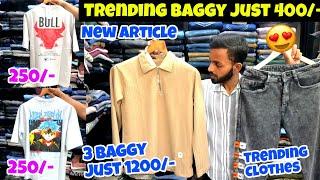 Trending baggy just ₹400/- | trending clothes in mumbai | kurla market | cheap baggy jeans in mumbai