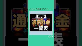 【携帯】通信料金一覧表#お金 #お金の知識 #投資 #投資理財 #投資信託 #資産運用 #資産形成 #日本