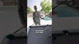 Outdoor Pool Table  #billiards #shorts