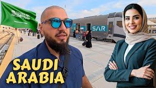 Inside $60 Business Class Train In Saudi Arabia - Dammam to Riyadh  (fascinating)