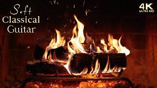  Soft Classical Guitar Music Fireplace 