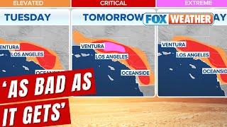 Extreme Fire Danger As Destructive Winds Tear Through California