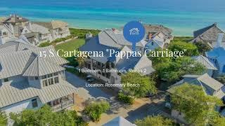 30A Florida Rosemary Beach Vacation Rental 15 S Cartagena "Pappas Carriage"