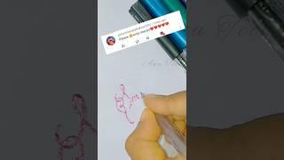 requested video from subscribers #sravani#viralvideo #calligraphymasters #nameart #creativeideas