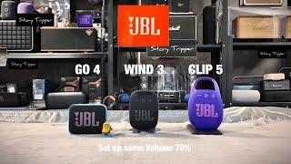 JBL Go 4 vs JBL Wind 3 vs JBL Clip 5