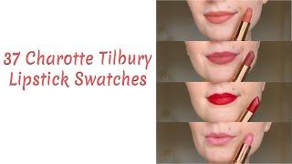 Charlotte Tilbury Lipstick Collection Swatches - 37 Lipsticks!