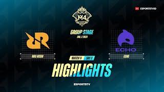 RRQ Hoshi vs Echo HIGHLIGHTS M4 World Championship | RRQ vs ECHO ESPORTSTV