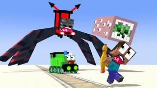 Monster School Became Choo-choo train - Minecraft Animation