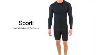 Sporti Men's L/S UPF 50+ Sport Fit Rash Guard | SwimOutlet.com