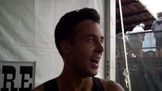 Luke Mathews after winning International Mile at 2018 Pre Classic