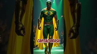 Carlos Silva Transforms Into Capitão Brasil - A Heroic Superhero Evolution.  #ai #aiartistry #marvel