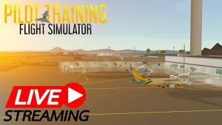  LIVE - ROBLOX - PILOT TRAINING FLIGHT SIMULATOR - PLANESPOTTING #ptfs