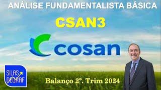 csan3 - COSAN S/A. ANÁLISE FUNDAMENTALISTA BÁSICA. PROF. SILAS DEGRAF