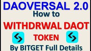 How to Withdrwal Daot Token | Daoversal Update | Hyperverse New Update #ourindiantechnology