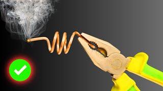 A Soldering Iron from ONLY a Copper Wire?? How to solder WITHOUT Electricity