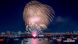 [HDR] 2024.12.21 お台場レインボー花火 デジモンアドベンチャーコラボ Tokyo Odaiba Rainbow Fireworks