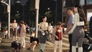 길거리에서 시선 집중! 촬영되지 않았다면 믿기 힘든 순간