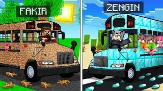 FAKİR OKUL OTOBÜSÜ VS ZENGİN OKUL OTOBÜSÜ  - Minecraft