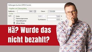 Offene Posten Suche in DATEV Rechnungswesen