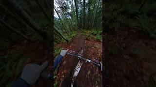 Sliding just before a drop  #downhillbiking #mtb #gopro