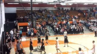 Bryton Scores 3 pointer last game of his HS Career