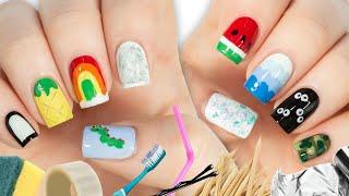 New Nail Art 2020 Fun & Easy Nail Art Designs Using HOUSEHOLD ITEMS!