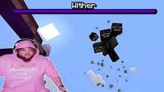 Fighting The Wither (Minecraft Hardcore Challenge)