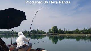 Herabuna fishing with new rod:Koi-Tiger 7.2M