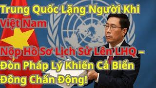 Trung Quốc Lặng Người Khi Việt Nam Nộp Hồ Sơ Lịch Sử Lên LHQ – Đòn Pháp Lý Khiến Cả Biển Đông Chấn